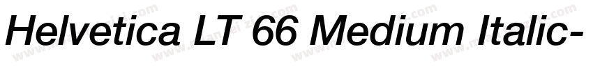 Helvetica LT 66 Medium Italic字体转换